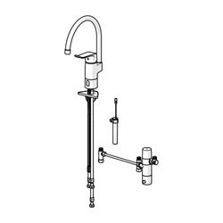 Hansa Care Einhebel-Küchenarmatur, 3V, Bluetooth, Ausladung 178mm, Chrom, 46142209... HANSA-46142209 4057304019678 (Abb. 1)