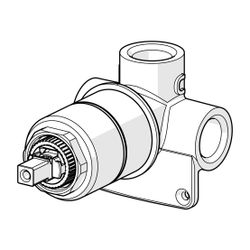 Hansa Vario Unterputz-Rohbauset Brausearmatur 5050 DN15... HANSA-50500100 4015474117990 (Abb. 1)