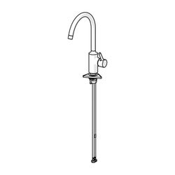 Hansa Vantis Einhebel-Küchenarmatur Standmontage, schwenkbarer Auslauf, Chrom, 52202267... HANSA-52202267 4057304019814 (Abb. 1)
