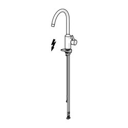Hansa Vantis Einhebel-Küchenarmatur Standmontage, Niederdruck, Matt-Schwarz, 52221167... HANSA-5222116733 4057304019883 (Abb. 1)