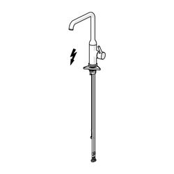 Hansa Vantis Style Einhebel-Küchenarmatur, Standmontage, Niederdruck, Chrom, 54221107... HANSA-54221107 4057304019838 (Abb. 1)