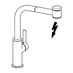 Hansa Ronda Einhebelmischer Küchenarmatur, Niederdruck 5523 Kupferrohr 2-strahlig Ausla... HANSA-55231103 4015474261662 (Abb. 1)