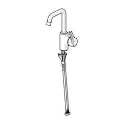 Hansa Paleno Einhebel-Waschtischarmatur, Standmontage, DN 15, Ausladung 152mm, ohne Abl... HANSA-56432203 4057304012037 (Abb. 1)