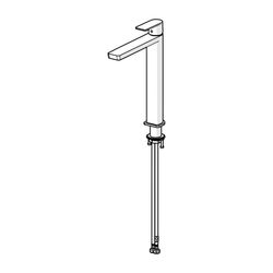 Hansa Stela Einhebelmischer Waschtischbatterie 5710 Ausladung 241mm Chrom... HANSA-57102273 4057304015205 (Abb. 1)