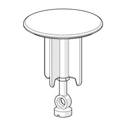 Hansa Stopfen Ablaufgarnitur, Durchmesser 63mm, Chrom, 59902021... HANSA-59902021 4015474072169 (Abb. 1)