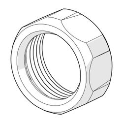 Hansa Anschlussmutter G 3/4", AF 30, 59902230... HANSA-59902230 4015474056640 (Abb. 1)