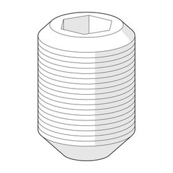 Hansa Schraube, Anschlussgröße M5x8, Schlüsselweite 2,5, 59904755... HANSA-59904755 4015474170513 (Abb. 1)