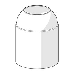 Hansa Abdeckkappe für Unterputz-Einbaukörper, Chrom, 59904820... HANSA-59904820 4015474172098 (Abb. 1)