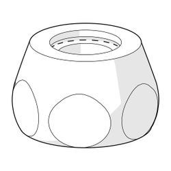 Hansa Überwurfmutter G 3/8", D 8mm, 59904969... HANSA-59904969 4015474184268 (Abb. 1)