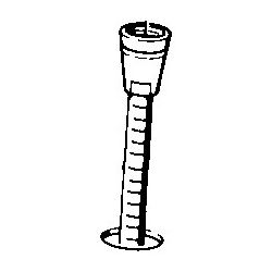 Hansa Schlauch, Länge 175cm, 1/2", Chrom, 59910174... HANSA-59910174 4015474817487 (Abb. 1)
