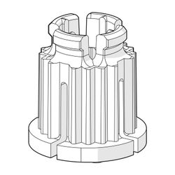 Hansa Adapter für Unterputz-Einbaukörper, Weiß, 59910235... HANSA-59910235 4015474824980 (Abb. 1)
