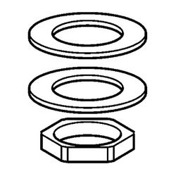 Hansa Befestigungssatz für Unterputz-Einbaukörper, Chrom, 59910705... HANSA-59910705 4015474848207 (Abb. 1)