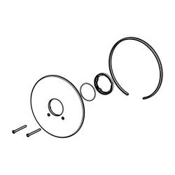 Hansa Rosette, Durchmesser 205mm, Chrom, 59911969... HANSA-59911969 4015474033764 (Abb. 1)