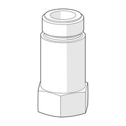 Hansa Mix Rückflussverhinderer G 3/8" x G 3/9", 59912107... HANSA-59912107 4015474044470 (Abb. 1)