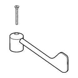 Hansa Tempra Armaturen-Bedienhebel lang, ab 2004, Chrom, 59912715... HANSA-59912715 4015474096080 (Abb. 1)