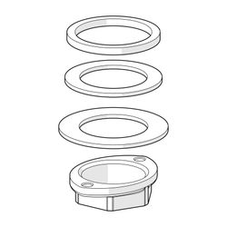 Hansa Befestigungssatz M33x1,5, 59912717... HANSA-59912717 4015474096400 (Abb. 1)