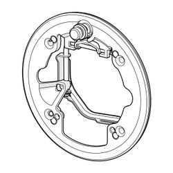 Hansa PVC-Befestigungsplatte, 59913048... HANSA-59913048 4015474137134 (Abb. 1)