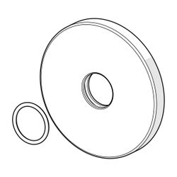 Hansa Rosette, Durchmesser 75mm, Chrom, 59913239... HANSA-59913239 4015474176270 (Abb. 1)