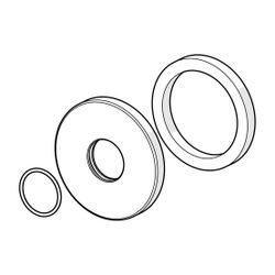 Hansa Rosette, Durchmesser 75mm, Chrom, 59913246... HANSA-59913246 4015474176638 (Abb. 1)