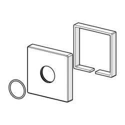 Hansa Deckplatte 75x75mm, Chrom, 59913326... HANSA-59913326 4015474200920 (Abb. 1)