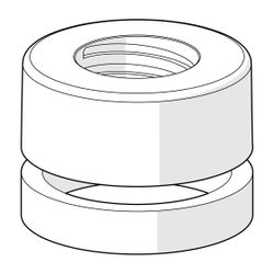 Hansa Rosette für Wasserhahn, Chrom, 59913432... HANSA-59913432 4015474207905 (Abb. 1)