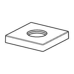 Hansa Designo Rosette 59913435 75x75mm Chrom... HANSA-59913435 4015474207936 (Abb. 1)