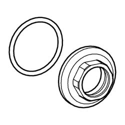Hansa Designo Befestigungsmutter 59913442 M28x1,5, SW30... HANSA-59913442 4015474209275 (Abb. 1)