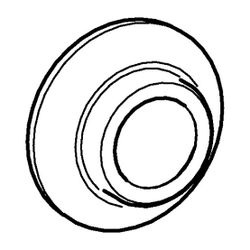 Hansa Designo Rosette 59913443 Durchmesser 55mm Chrom... HANSA-59913443 4015474209299 (Abb. 1)