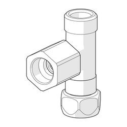 Hansa Mix T-Stück M14x1, Niederdruck, 59913480... HANSA-59913480 4015474214590 (Abb. 1)