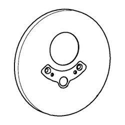 Hansa Pinto Rosette Durchmesser 160mm, Chrom, 59913538... HANSA-59913538 4015474222717 (Abb. 1)