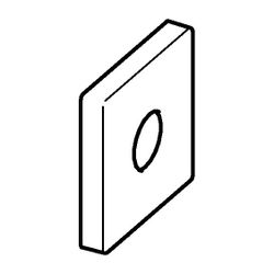 Hansa Rosette, 75x75mm, Chrom, 59913737... HANSA-59913737 4015474255432 (Abb. 1)