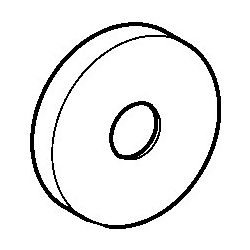 Hansa Rosette, Durchmesser 65mm, Chrom, 59913750... HANSA-59913750 4015474255555 (Abb. 1)