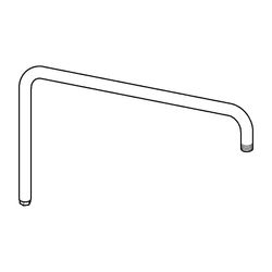Hansa Brausearm ohne Kopfbrause, Chrom, 59913810... HANSA-59913810 4015474257214 (Abb. 1)