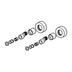 Hansa Excenteranschluss mit Rosette, Chrom, 59913824... HANSA-59913824 4015474258105 (Abb. 1)