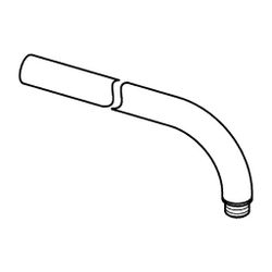 Hansa Brausearm ohne Kopfbrause, G 1/2" x G 1/2", Chrom, 59913872... HANSA-59913872 4015474259133 (Abb. 1)
