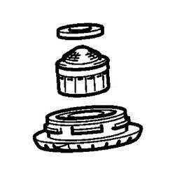 Hansa Handbrause Platte, Brauseeinsatz, 59913878... HANSA-59913878 4015474259195 (Abb. 1)