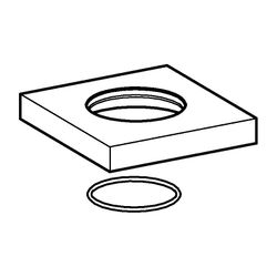 Hansa Rosette, 75x75mm, Chrom, 59913879... HANSA-59913879 4015474259201 (Abb. 1)