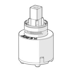 Hansa Kartusche D 3,5mm, Classic, Steuerpatrone mit keramischen Dichtscheiben zur Wasse... HANSA-59913949 4015474270657 (Abb. 1)