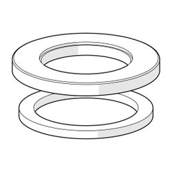 Hansa Rosette, Durchmesser 55mm, Chrom, 59913963... HANSA-59913963 4015474269477 (Abb. 1)