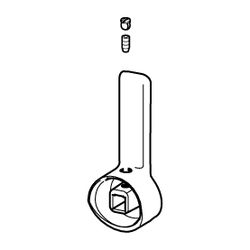 Hansa Ligna Hebel 2,5, Länge 83mm, Chrom, 59914001... HANSA-59914001 4015474271869 (Abb. 1)