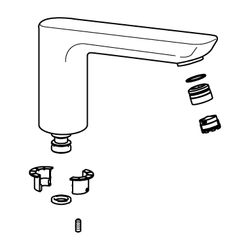 Hansa Auslauf Ausladung 116mm, Chrom, 59914023... HANSA-59914023 4015474272323 (Abb. 1)