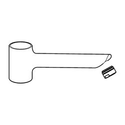 Hansa Auslauf 59914061 Ausladung 201mm Chrom... HANSA-59914061 4015474274099 (Abb. 1)