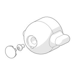 Hansa Temperatureinstellgriff, Chrom, 59914080... HANSA-59914080 4015474275065 (Abb. 1)