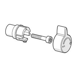 Hansa Temperatureinstellgriff Länge 15mm, Chrom, 59914096... HANSA-59914096 4015474275430 (Abb. 1)