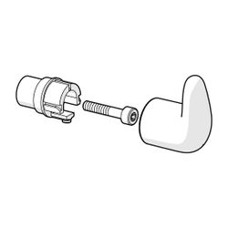 Hansa Temperaturregelung Griffgehäuse, Chrom, 59914100... HANSA-59914100 4015474275478 (Abb. 1)