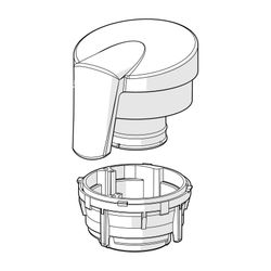 Hansa Absperrgriff für Wasserhahn, 59914110... HANSA-59914110 4015474275577 (Abb. 1)