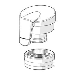 Hansa Temperatureinstellgriff, 59914112... HANSA-59914112 4015474275591 (Abb. 1)