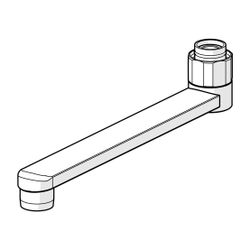 Hansa Auslauf Länge 200mm, Chrom, 59914156... HANSA-59914156 4015474276031 (Abb. 1)