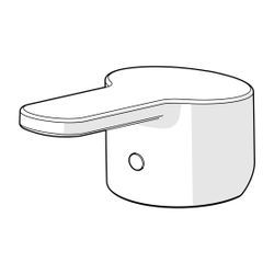 Hansa Hebel mit K/W-Kennzeichnung, Chrom, 59914196... HANSA-59914196 4015474278530 (Abb. 1)