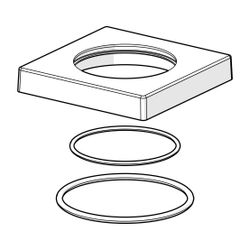 Hansa Rosette, 75x75mm, Chrom, 59914213... HANSA-59914213 4015474289017 (Abb. 1)
